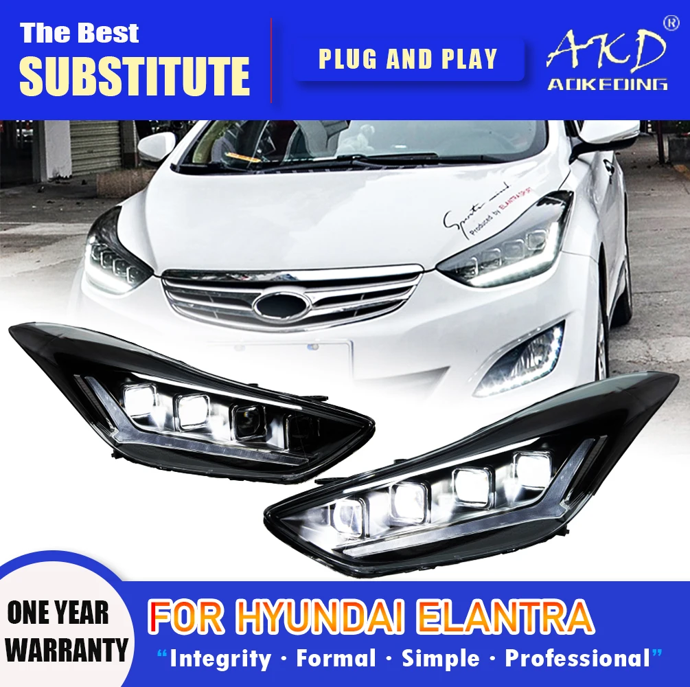 Фара AKD для Hyundai Elantra, светодиодная фара 2011-2016, фары Elantra DRL, указатель поворота, дальний свет, линза проектора «ангельский глаз»
Фара AKD для Hyundai Elantra, светодиодная фара 2011-2016, фары Elantra DRL, указатель поворота, дальний свет, линза проектора «ангельский глаз»