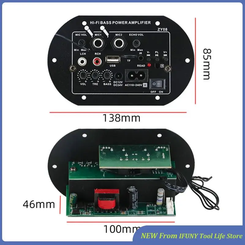 12V 24V 220V HIFI Bass Power Amplifier Board With USB Player Module Dual Microphones For Audiophiles New
12V 24V 220V HIFI Bass Power Amplifier Board With USB Player Module Dual Microphones For Audiophiles New