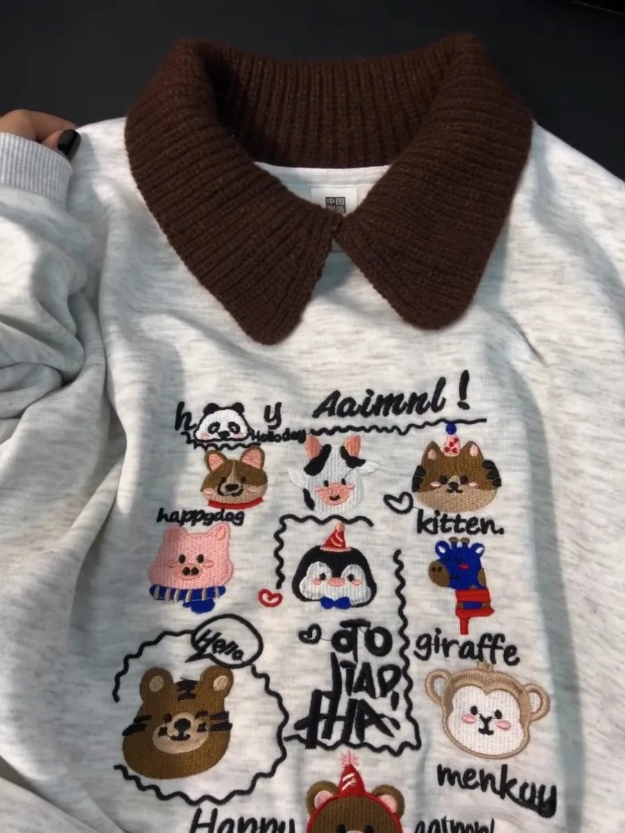 Женская толстовка на молнии в стиле ретро-американский с начесом, с воротником, в стиле пэчворк, с вышивкой, для осени и зимы
Женская толстовка на молнии в стиле ретро-американский с начесом, с воротником, в стиле пэчворк, с вышивкой, для осени и зимы