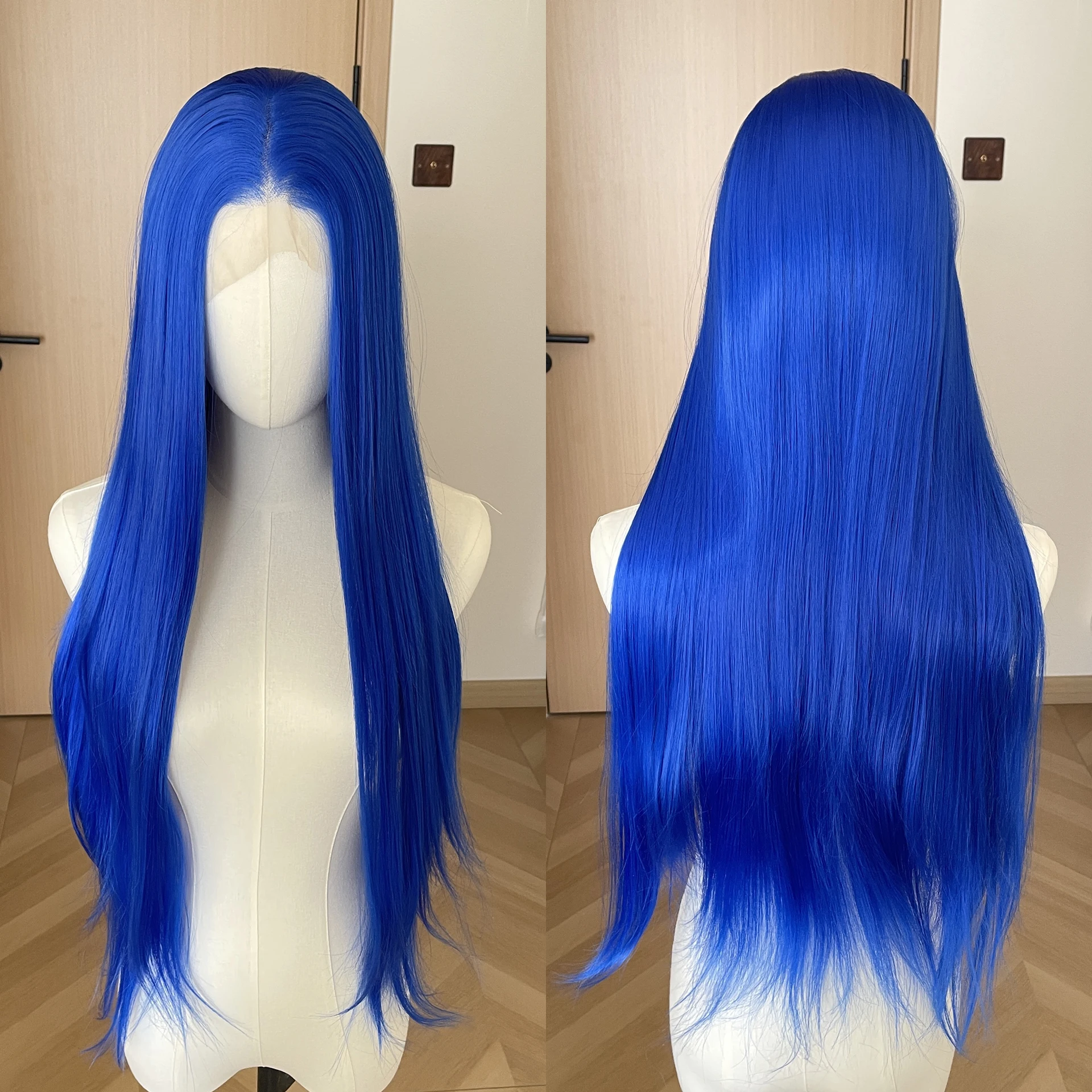 Blue 13x4 Synthetic Lace Front Wigs for Black Women 26 Inch Long Straight Glueless Wigs Heat Resistant Wigs Free Part Halloween
Blue 13x4 Synthetic Lace Front Wigs for Black Women 26 Inch Long Straight Glueless Wigs Heat Resistant Wigs Free Part Halloween