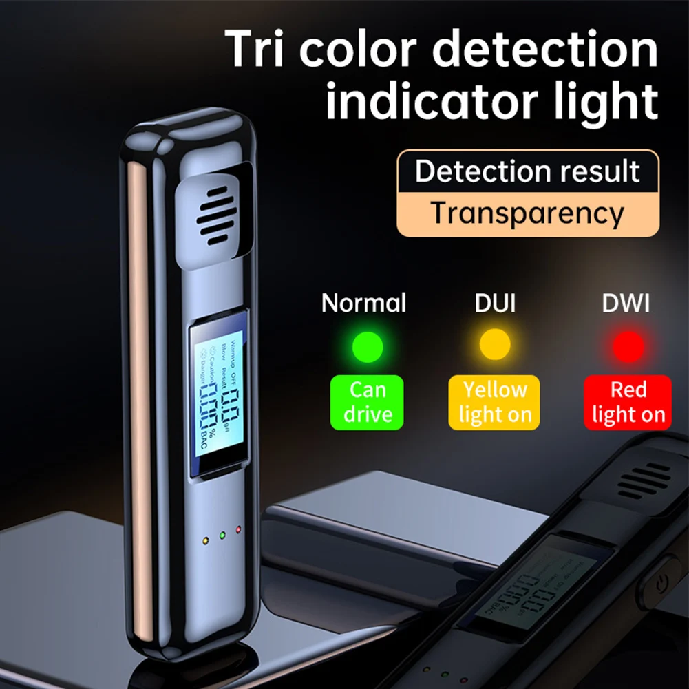 Non-Contact Alcohol Tester with Digital LCD Display 3 Color Indicator Drunkenness Alarm for Safety And Security
Non-Contact Alcohol Tester with Digital LCD Display 3 Color Indicator Drunkenness Alarm for Safety And Security