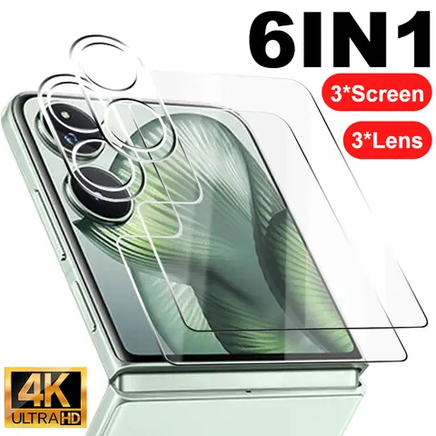 Tempered Glass Screen Protectors & Camera Lens Films for Xiaomi Mi Mix Flip 2 9H Hardness Anti-scratch Cover for Mi Mix Flip 2