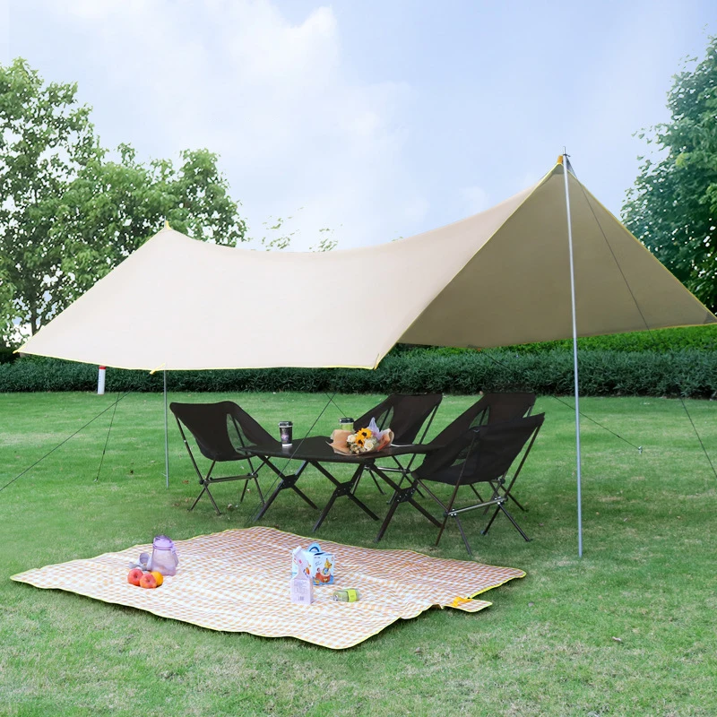 3m*5m Large Canopy Waterproof Oxford Silver Coated Outdoor Camping Awning Sunshelter Tarp More Hanging Points New
3m*5m Large Canopy Waterproof Oxford Silver Coated Outdoor Camping Awning Sunshelter Tarp More Hanging Points New