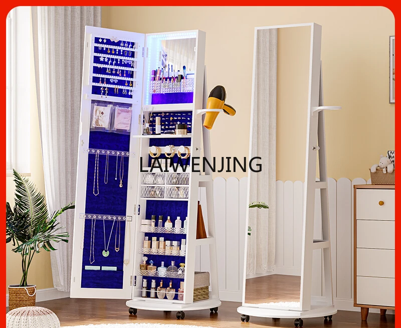 HLZ rotating full body floor fitting mirror jewelry storage locker dressing mirror
HLZ rotating full body floor fitting mirror jewelry storage locker dressing mirror