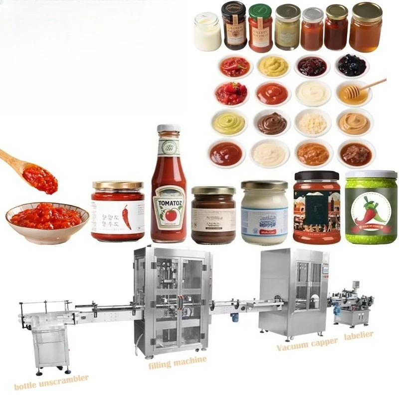 Multifunctional Customized Sauce Filling Production Line System for Hotpot Base Jam Chili Paste Salad Dressing
Multifunctional Customized Sauce Filling Production Line System for Hotpot Base Jam Chili Paste Salad Dressing