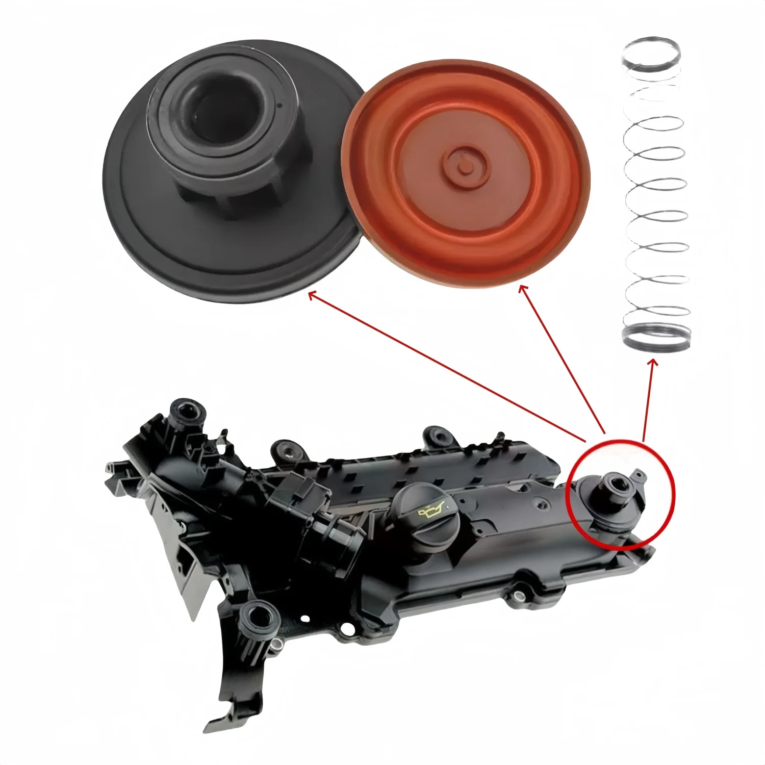 Crankcase Vent Membrane Kit For 1.4 HDi/TDCi Citroen C2 C3 Peugeot 206 307 Mazda 2 Fiesta Fusion 9645371180 9646698680 0361.N4
Crankcase Vent Membrane Kit For 1.4 HDi/TDCi Citroen C2 C3 Peugeot 206 307 Mazda 2 Fiesta Fusion 9645371180 9646698680 0361.N4