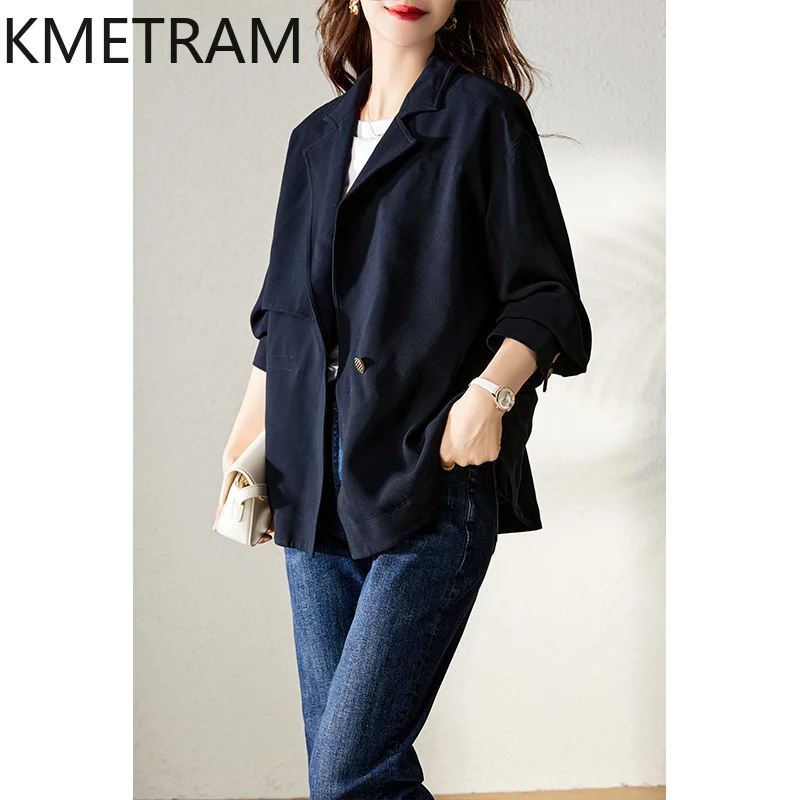 KMETRAM Suit-Style Trench Coats Fashion Short Jackets High Quality New in Outerwears Fall Clothes 2024 Women Ветровка Женская
KMETRAM Suit-Style Trench Coats Fashion Short Jackets High Quality New in Outerwears Fall Clothes 2024 Women Ветровка Женская