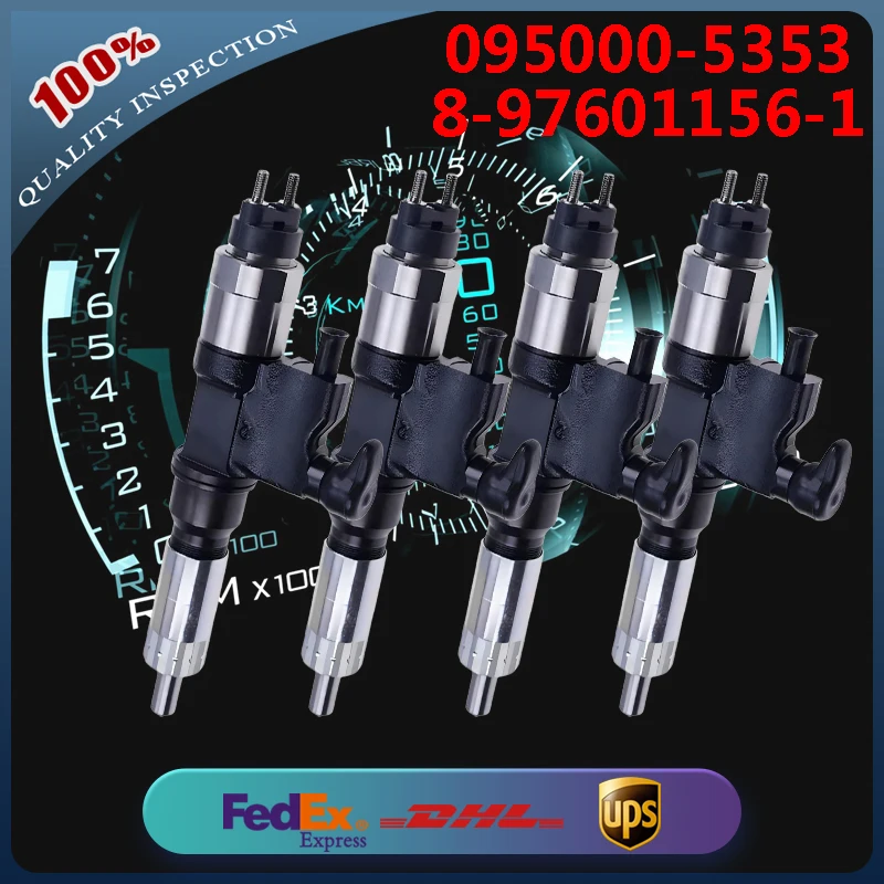 4pcs Common Rail Fuel Injector 095000-5350 095000-5353 8-97601156-1 for Isuzu Engine 4HK1 6HK1 Truck FVR FTR FXR HTR HVR HXR
4pcs Common Rail Fuel Injector 095000-5350 095000-5353 8-97601156-1 for Isuzu Engine 4HK1 6HK1 Truck FVR FTR FXR HTR HVR HXR