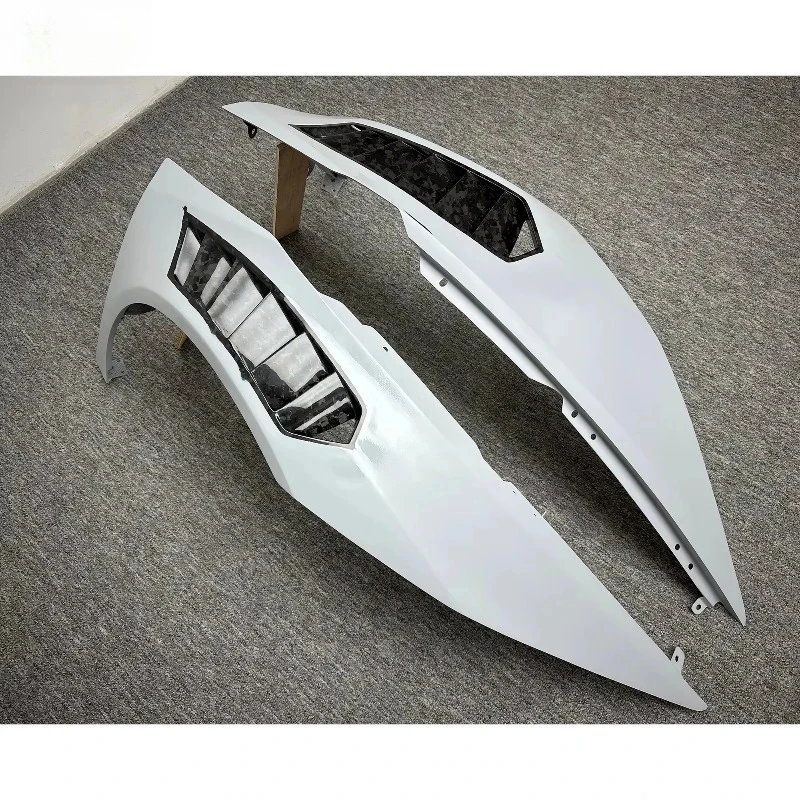 Lightweight Half Dry Carbon Front Fenders Anti Scratch Exterior Mod Parts Fit Huracan LP580 LP610 EVO 2014-2018
Lightweight Half Dry Carbon Front Fenders Anti Scratch Exterior Mod Parts Fit Huracan LP580 LP610 EVO 2014-2018