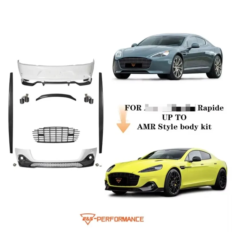 Body Kit for Rapide Upgrade to AMR Style With Front Bumper Rear Bumper Side Skirts Grill Spoiler Car Kit
Body Kit for Rapide Upgrade to AMR Style With Front Bumper Rear Bumper Side Skirts Grill Spoiler Car Kit