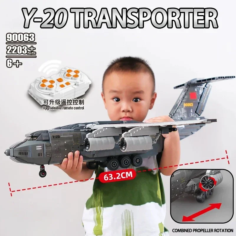 Military Series Y-20 Large Transporter Building Block Fighter Model Bricks WW2 Soldier's Weapon Plane Toys For Children Gift MOC
Military Series Y-20 Large Transporter Building Block Fighter Model Bricks WW2 Soldier's Weapon Plane Toys For Children Gift MOC