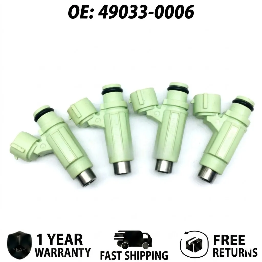 4pcs Fuel Injectors for Kawasaki Ninja ZX-6R ZX636 ZX-6RR 2004-2006, Replacement Part 49033-0006, High Performance Set
4pcs Fuel Injectors for Kawasaki Ninja ZX-6R ZX636 ZX-6RR 2004-2006, Replacement Part 49033-0006, High Performance Set