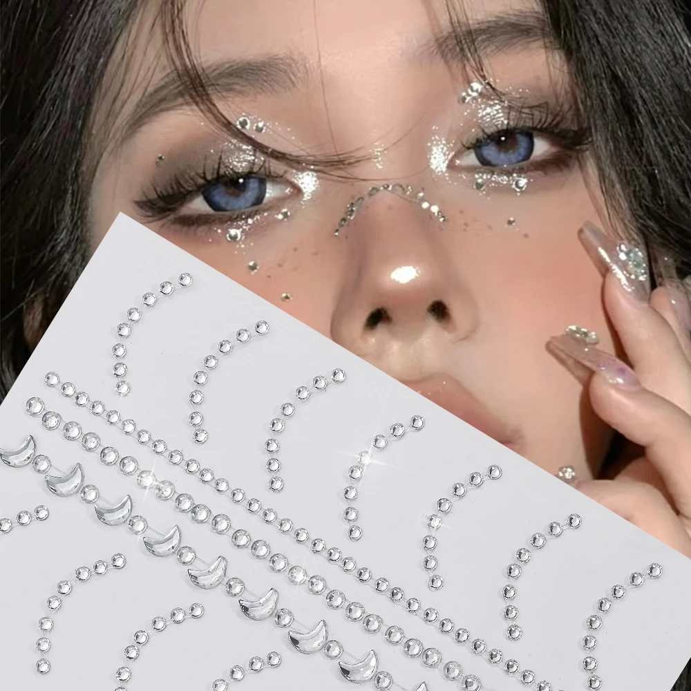 5D Glitter Stereo Chain Gem Stickers Makeup Holiday Party Y2K Style Music Festival DIY Eyes Face Diamond Jewels Tattoos Stickers
5D Glitter Stereo Chain Gem Stickers Makeup Holiday Party Y2K Style Music Festival DIY Eyes Face Diamond Jewels Tattoos Stickers
