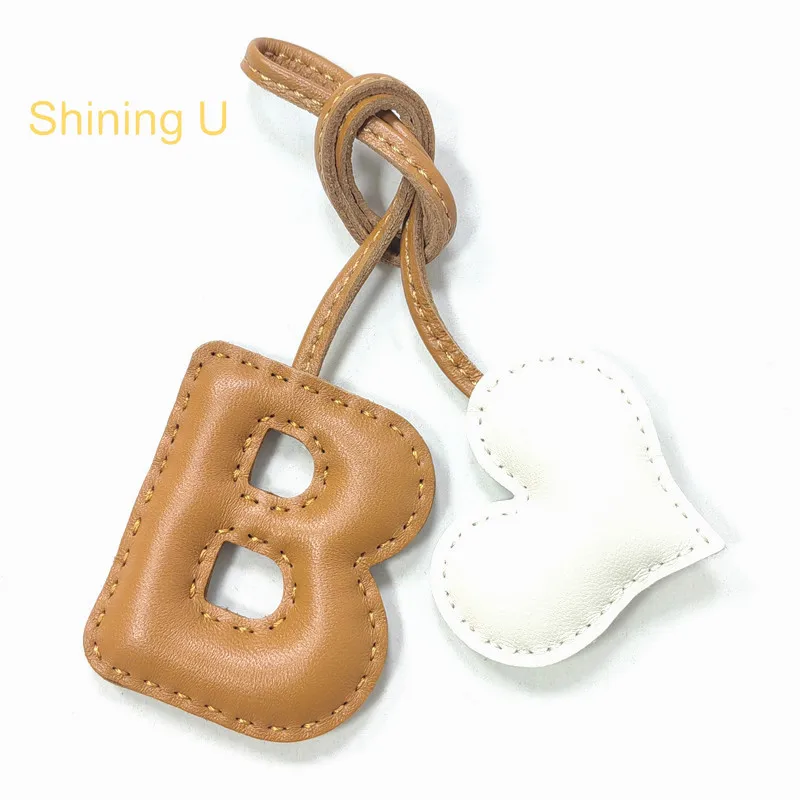 Shining U Lambskin Genuine Leather Letter B Heart Keychain for Women Men Handsewn Fashion Accessory Bag Charm Gift
Shining U Lambskin Genuine Leather Letter B Heart Keychain for Women Men Handsewn Fashion Accessory Bag Charm Gift
