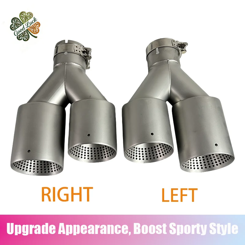 1PC No Logo stainless steel car exhaust pipe, one-in-two-out straight-through Y-type car cutting-edge car exhaust 63mm
1PC No Logo stainless steel car exhaust pipe, one-in-two-out straight-through Y-type car cutting-edge car exhaust 63mm