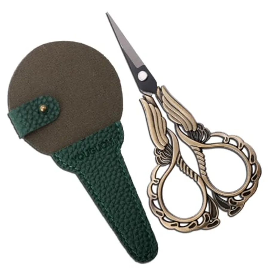 Sharp Detail Scissors with Case Embroidery Crafting Sewing Scissor for Needlework Threading Craft Artwork DIY Tools, Vintage Li
Sharp Detail Scissors with Case Embroidery Crafting Sewing Scissor for Needlework Threading Craft Artwork DIY Tools, Vintage Li