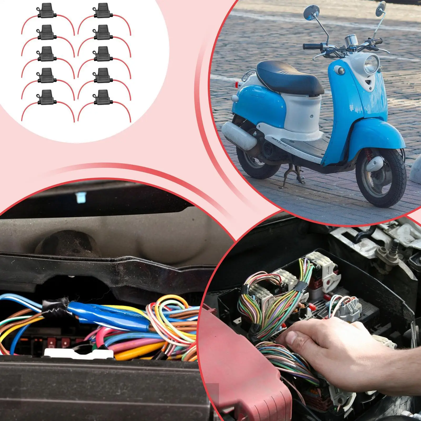 Car Fuse Holder Standard Waterproof 10 Pieces Stable High-Strength Vehicle Circuit System Accessories for Electrical Equipment
Car Fuse Holder Standard Waterproof 10 Pieces Stable High-Strength Vehicle Circuit System Accessories for Electrical Equipment