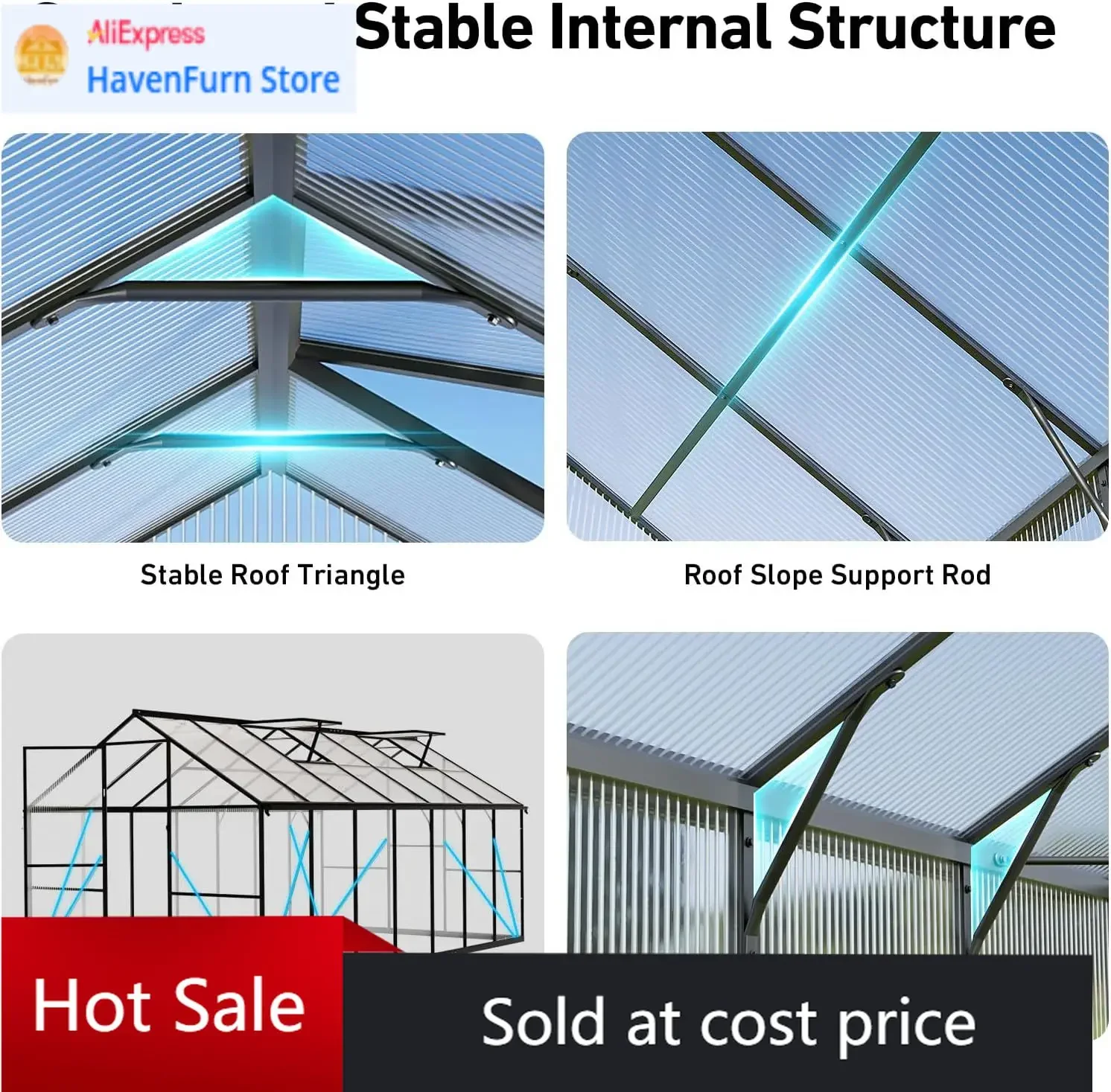 Activity priceWalk In Greenhouse Kits Heavy Duty Aluminum Frame Polycarbonate Greenhouses Outside Backyard Garden Use Hygrometer
Activity priceWalk In Greenhouse Kits Heavy Duty Aluminum Frame Polycarbonate Greenhouses Outside Backyard Garden Use Hygrometer