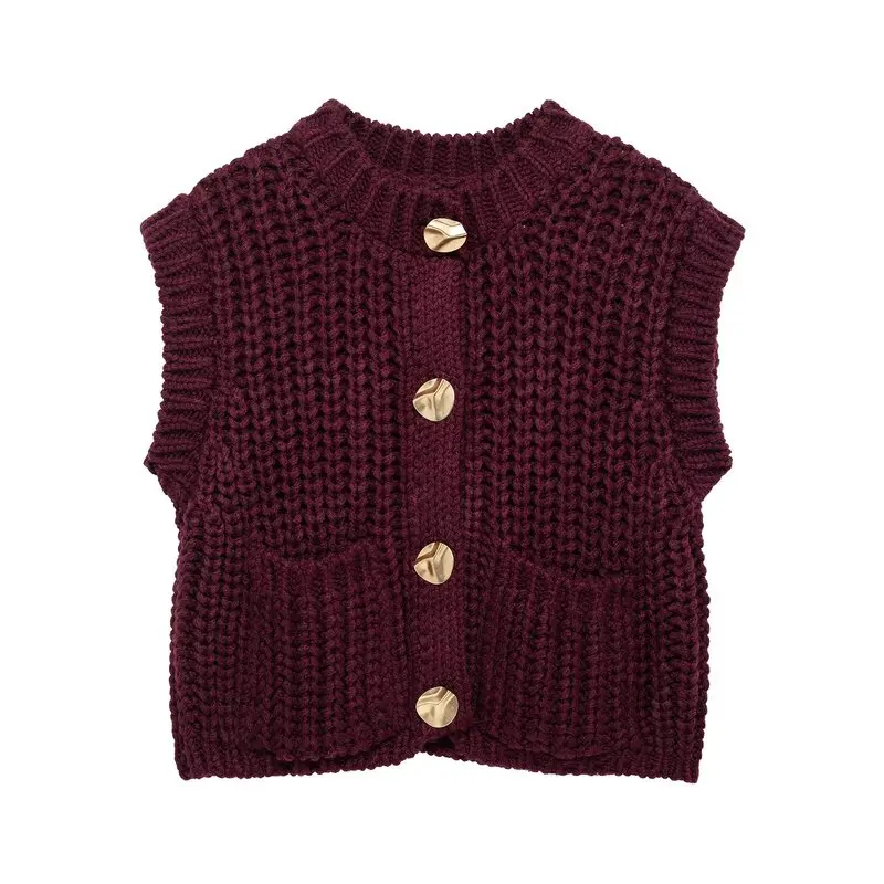 2024 Autumn New Women's Faion Knitted Vest Svel round Ne Coarse Needle All-Match 58024 Versatile Knitwear Jaet
2024 Autumn New Women's Faion Knitted Vest Svel round Ne Coarse Needle All-Match 58024 Versatile Knitwear Jaet