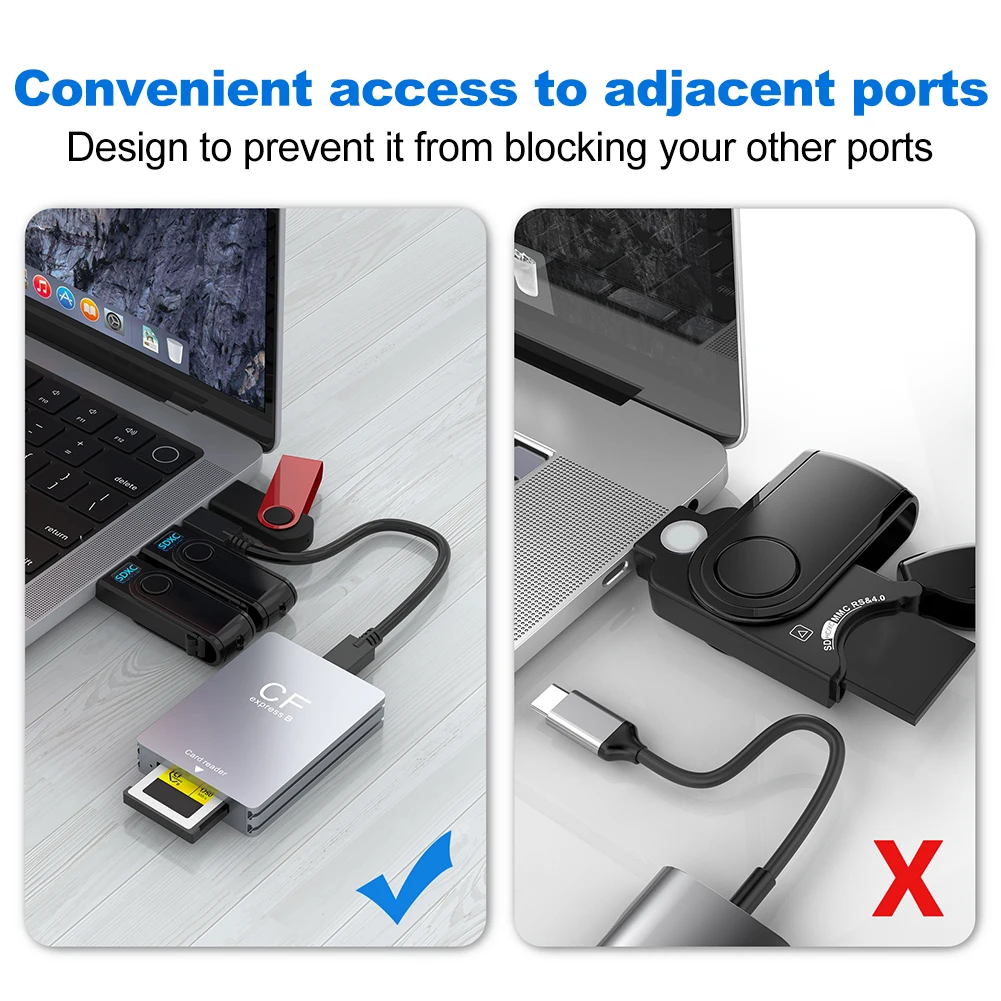 Устройство чтения карт CFexpress Type B USB 3.2 10 Гбит/с Устройство чтения карт CF Express Адаптер типа B Поддержка Android/Windows/OS для зеркальных фотокамер
Устройство чтения карт CFexpress Type B USB 3.2 10 Гбит/с Устройство чтения карт CF Express Адаптер типа B Поддержка Android/Windows/OS для зеркальных фотокамер