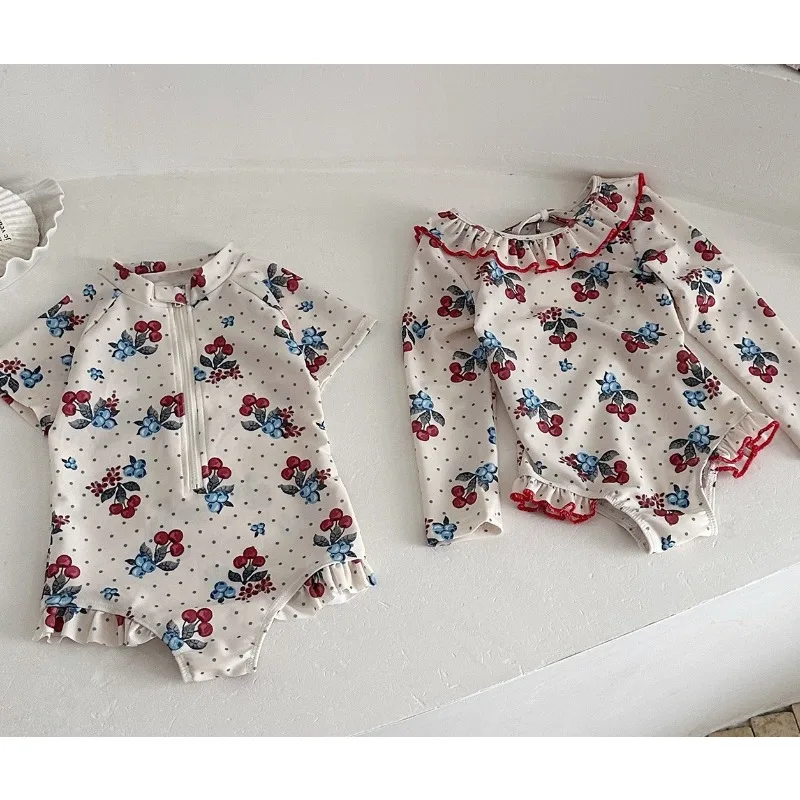 Kids Girls Blueberry Bathing Suit Quick Dry UPF50+ Sunscreen Long Sleeve One Piece Swimsuit Toddler Beach Swimming Costume
Kids Girls Blueberry Bathing Suit Quick Dry UPF50+ Sunscreen Long Sleeve One Piece Swimsuit Toddler Beach Swimming Costume