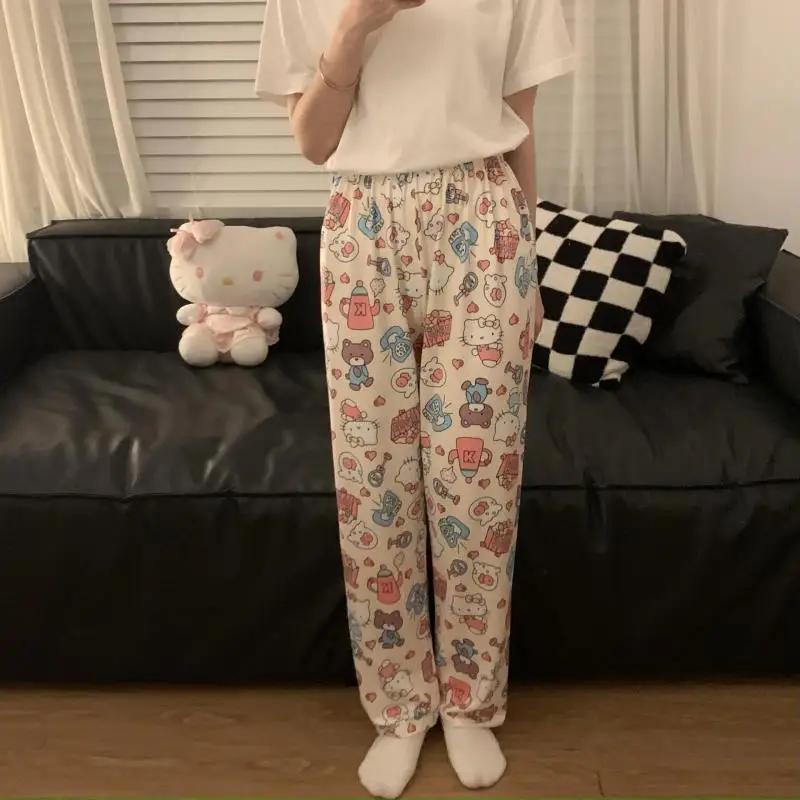 New Hello Kitty Long Sleepwear Loose Fitting Casual Home Pants Summer Cartoon Can Be Worn Out As Home Pants for Performance Wear
New Hello Kitty Long Sleepwear Loose Fitting Casual Home Pants Summer Cartoon Can Be Worn Out As Home Pants for Performance Wear