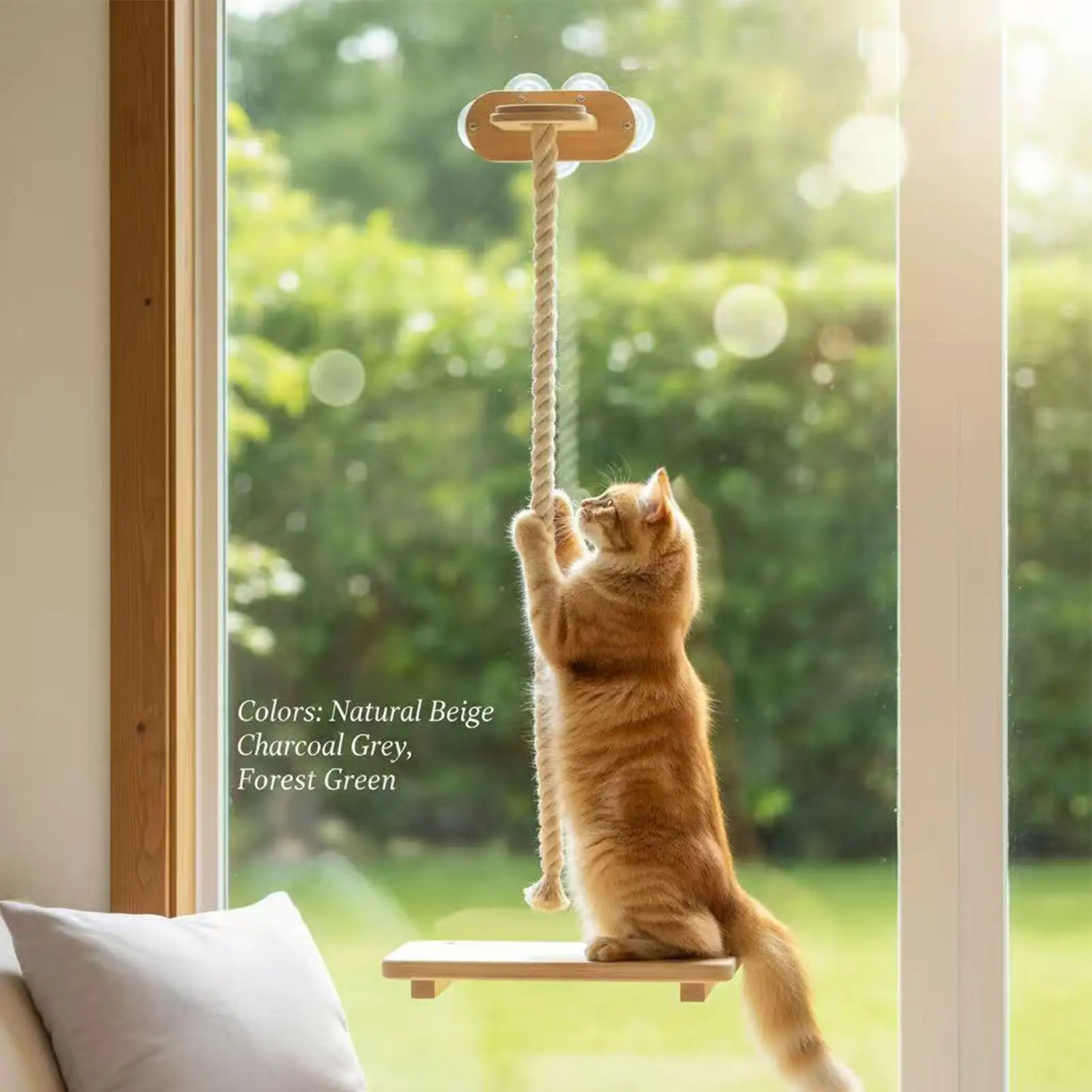 Кошачья активность, скалолазание, веревка, оконная присоска, игривая игрушка, игрушка для царапин для дома, квартиры, общежития, гостиной, спальни
Кошачья активность, скалолазание, веревка, оконная присоска, игривая игрушка, игрушка для царапин для дома, квартиры, общежития, гостиной, спальни