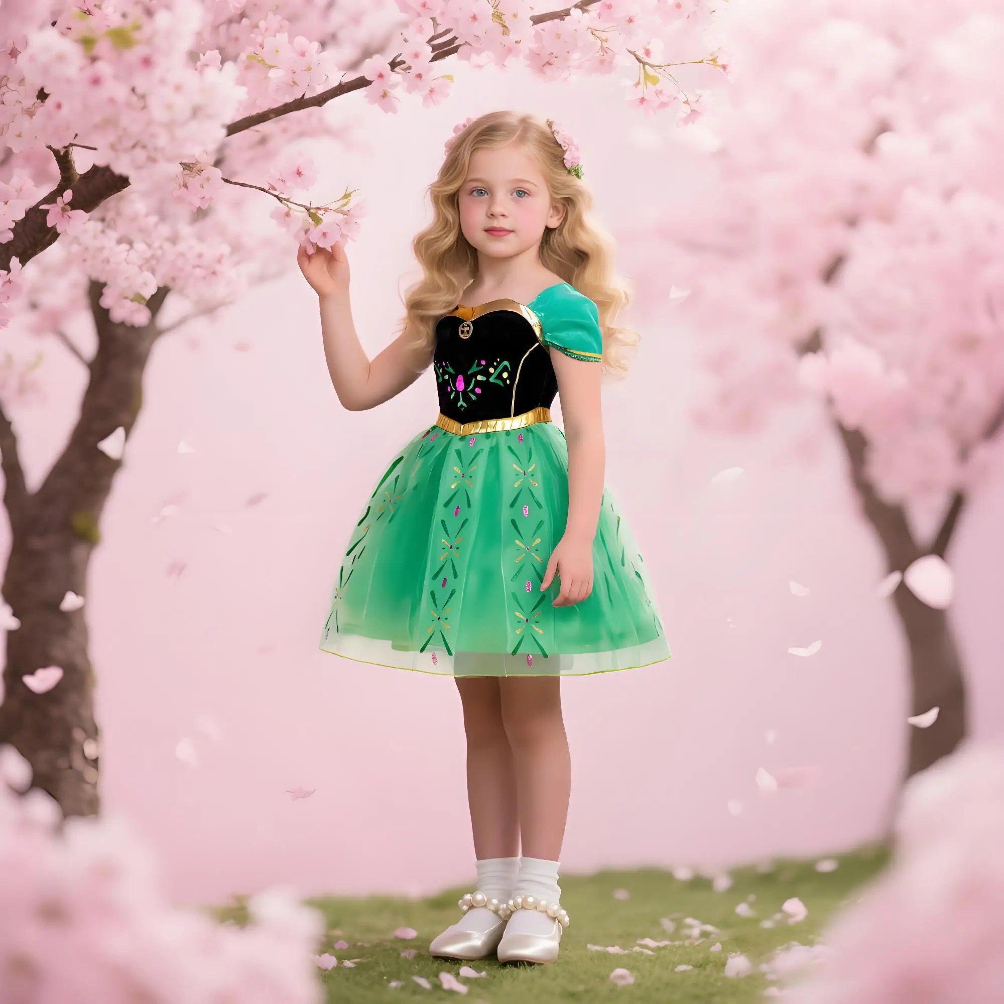 Girls' Frozen Snow Queen Anna Costumes For Kid Girl Fancy Birthday Party Gown Princess Dress Carnival Party Children Clothes
Girls' Frozen Snow Queen Anna Costumes For Kid Girl Fancy Birthday Party Gown Princess Dress Carnival Party Children Clothes 