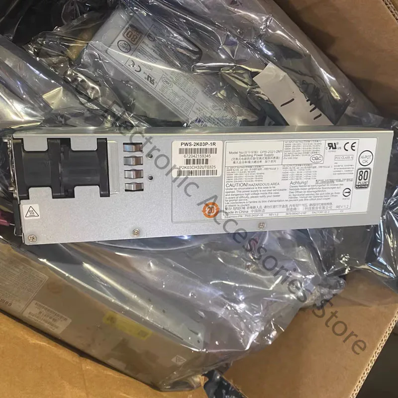 Brand New Original PWS-2K03P-1R 2000W power supply CPR-2021-2M1
Brand New Original PWS-2K03P-1R 2000W power supply CPR-2021-2M1