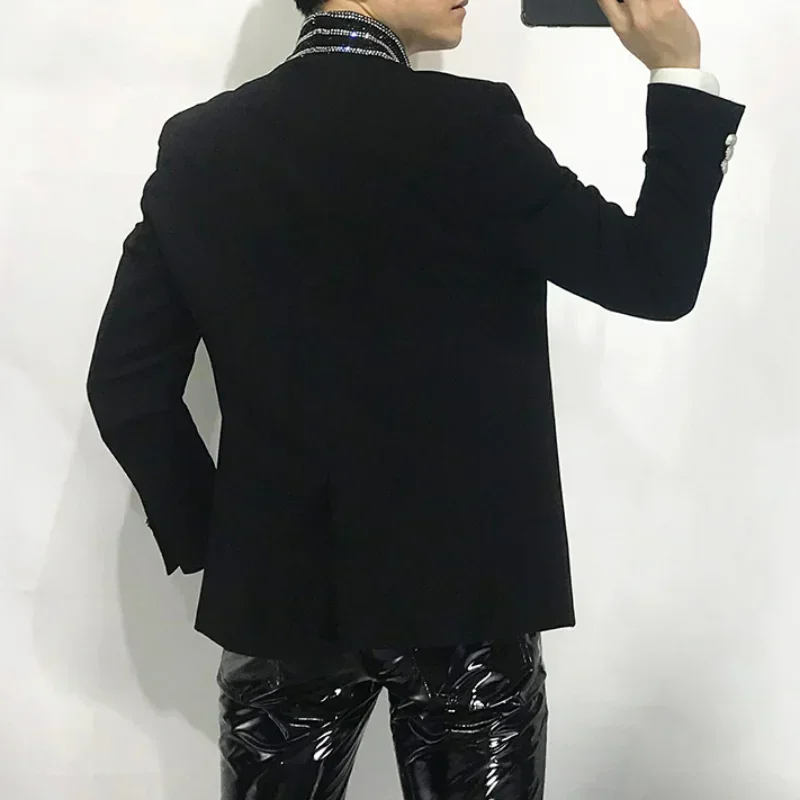 Luxury Rhinestone Blazer Men 2023 Spring Casual Slim Jackets Masculino Banquet Club Party Stage Coats Streetwear Clothing
Luxury Rhinestone Blazer Men 2023 Spring Casual Slim Jackets Masculino Banquet Club Party Stage Coats Streetwear Clothing