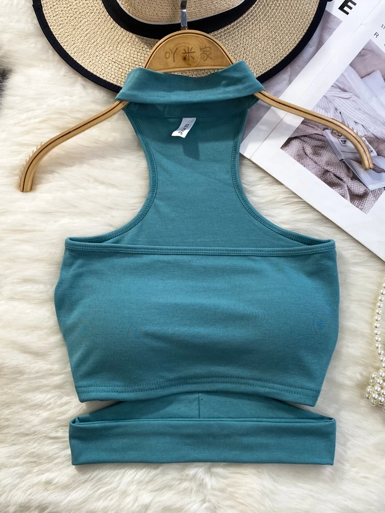 Summer Y2K Sexy Halter Neck Padded Tube Top for Women Slim Fit Trendy Sleeveless Vest Streetwear Aesthetic Tank Crop Top
Summer Y2K Sexy Halter Neck Padded Tube Top for Women Slim Fit Trendy Sleeveless Vest Streetwear Aesthetic Tank Crop Top