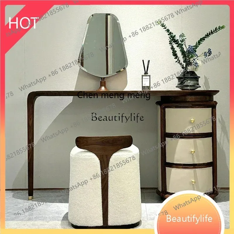 style Italian light luxury solid wood dresser small apartment against the wall simple designer dressing mirror stool ss 8617
style Italian light luxury solid wood dresser small apartment against the wall simple designer dressing mirror stool ss 8617