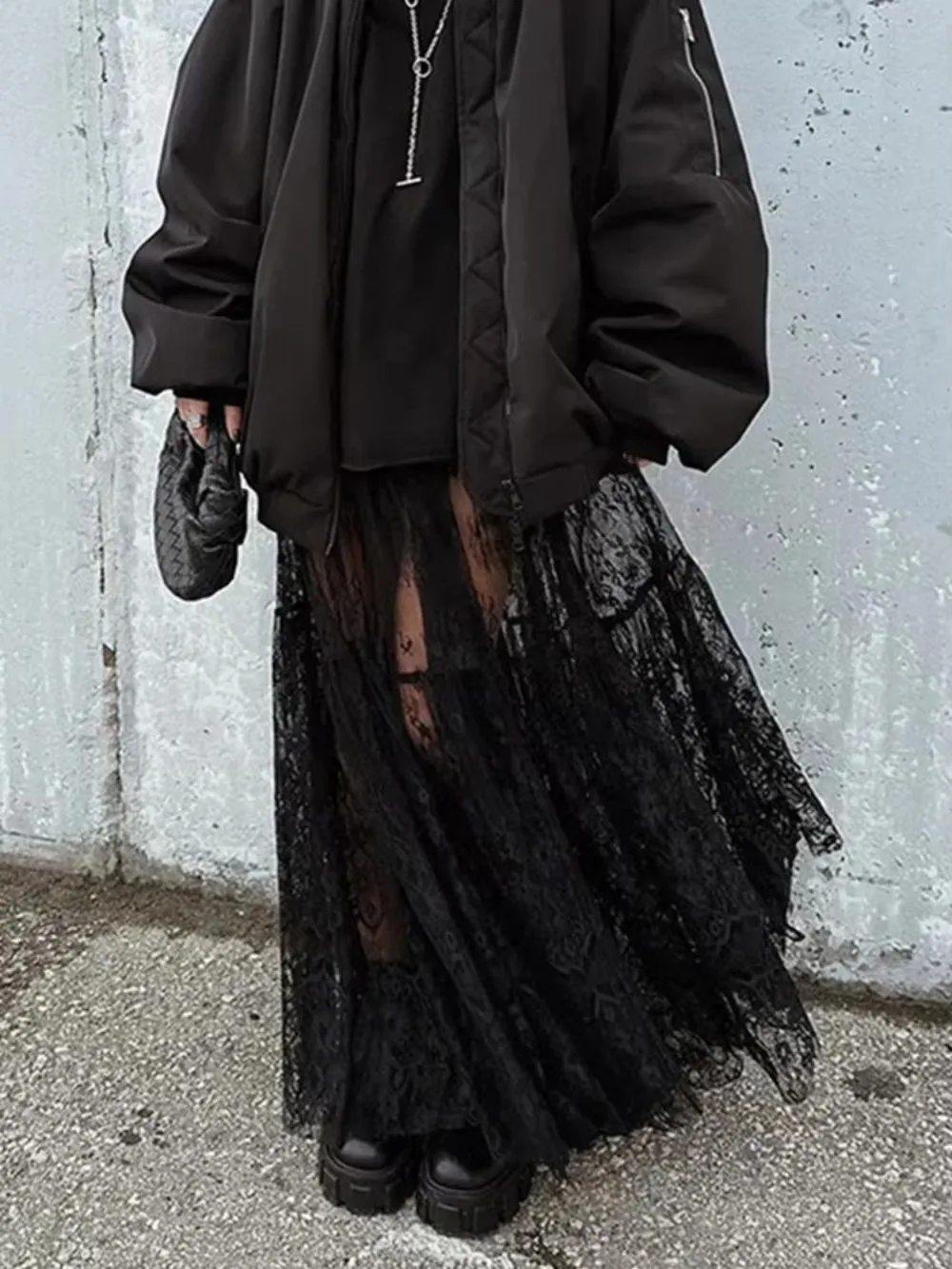 2025 Spring Summer Women Sexy Maxi Lace Skirts Solid High Waist Flare Long Skirt For Women Vintage Flowy A-Line Underskirt
2025 Spring Summer Women Sexy Maxi Lace Skirts Solid High Waist Flare Long Skirt For Women Vintage Flowy A-Line Underskirt