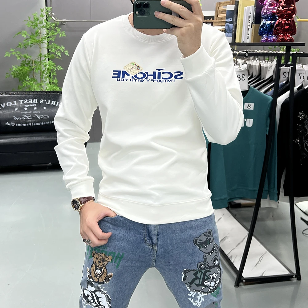 2025 Men's Hoodie New Autumn Winter Sweatshirt Unique Trendy Streetwear Brand Letter Printed Crew Neck Slim Base Shirt Clothing
2025 Men's Hoodie New Autumn Winter Sweatshirt Unique Trendy Streetwear Brand Letter Printed Crew Neck Slim Base Shirt Clothing