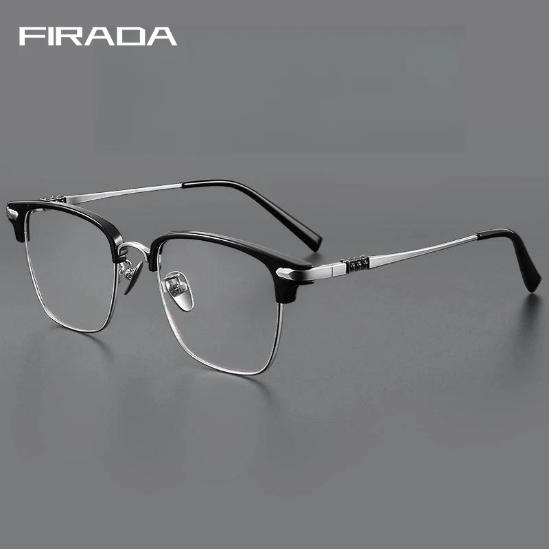 FIRADA 2024 Fashion Luxury Glasses New Retro Comfortable Eyewear Business Optical Prescription Eyeglasses Frame For Men K0002-C
FIRADA 2024 Fashion Luxury Glasses New Retro Comfortable Eyewear Business Optical Prescription Eyeglasses Frame For Men K0002-C