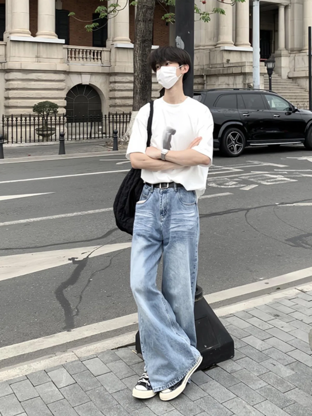 Мужские джинсы Cleanfit Blue Washed в американском ретро-стиле, свободного кроя, прямые, повседневные, летние
Мужские джинсы Cleanfit Blue Washed в американском ретро-стиле, свободного кроя, прямые, повседневные, летние