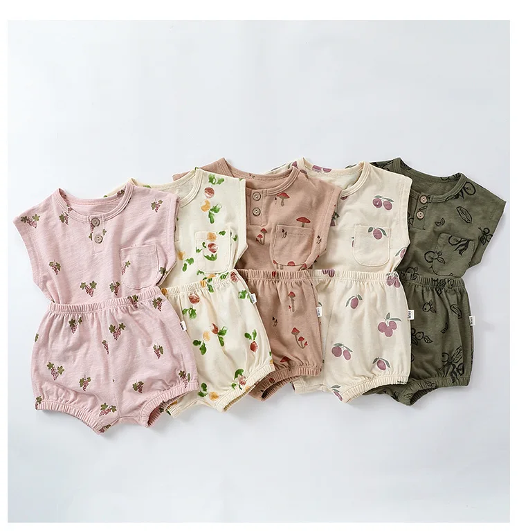 Baby Girls Outfit Set 2025 Summer Baby Boys Girls Cotton Sleeveless Printing Two-piece Set
Baby Girls Outfit Set 2025 Summer Baby Boys Girls Cotton Sleeveless Printing Two-piece Set