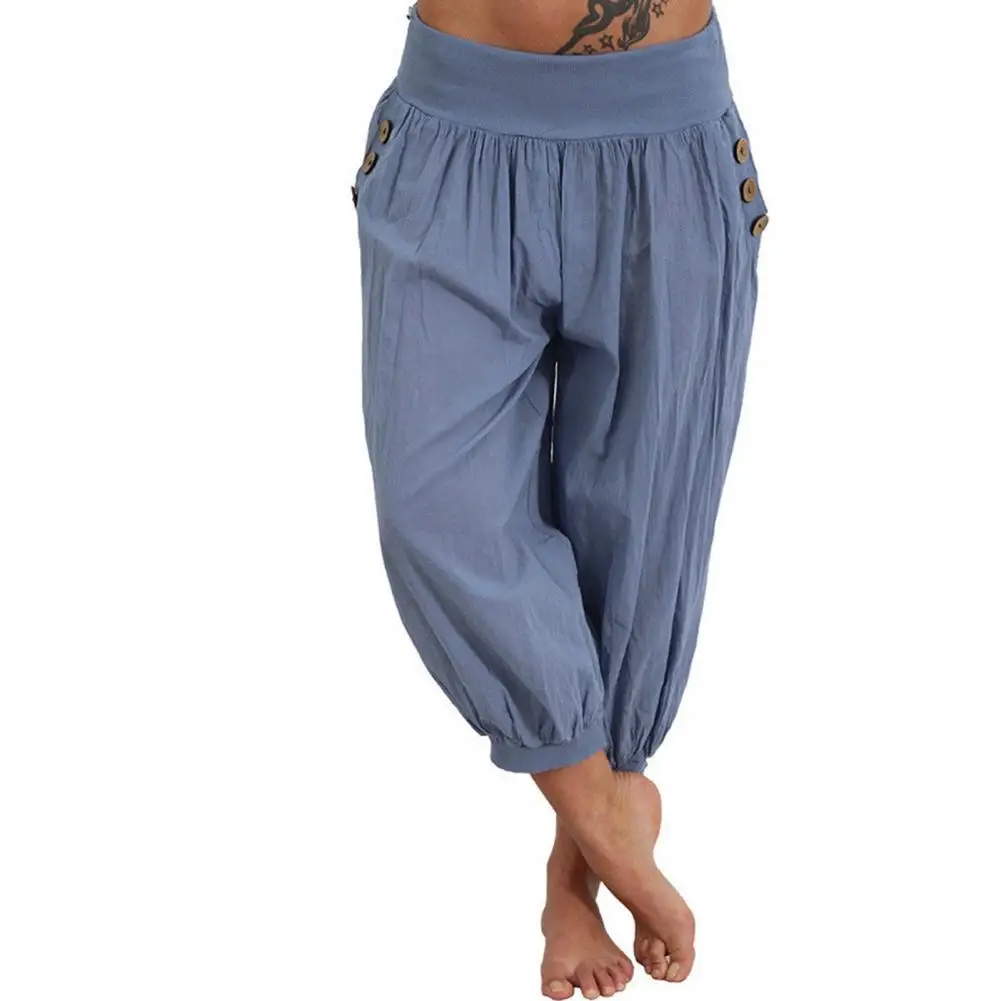 Harem Pants Simple Pants Comfortable Breathable Loose Women Solid Color Casual Bloomers
Harem Pants Simple Pants Comfortable Breathable Loose Women Solid Color Casual Bloomers