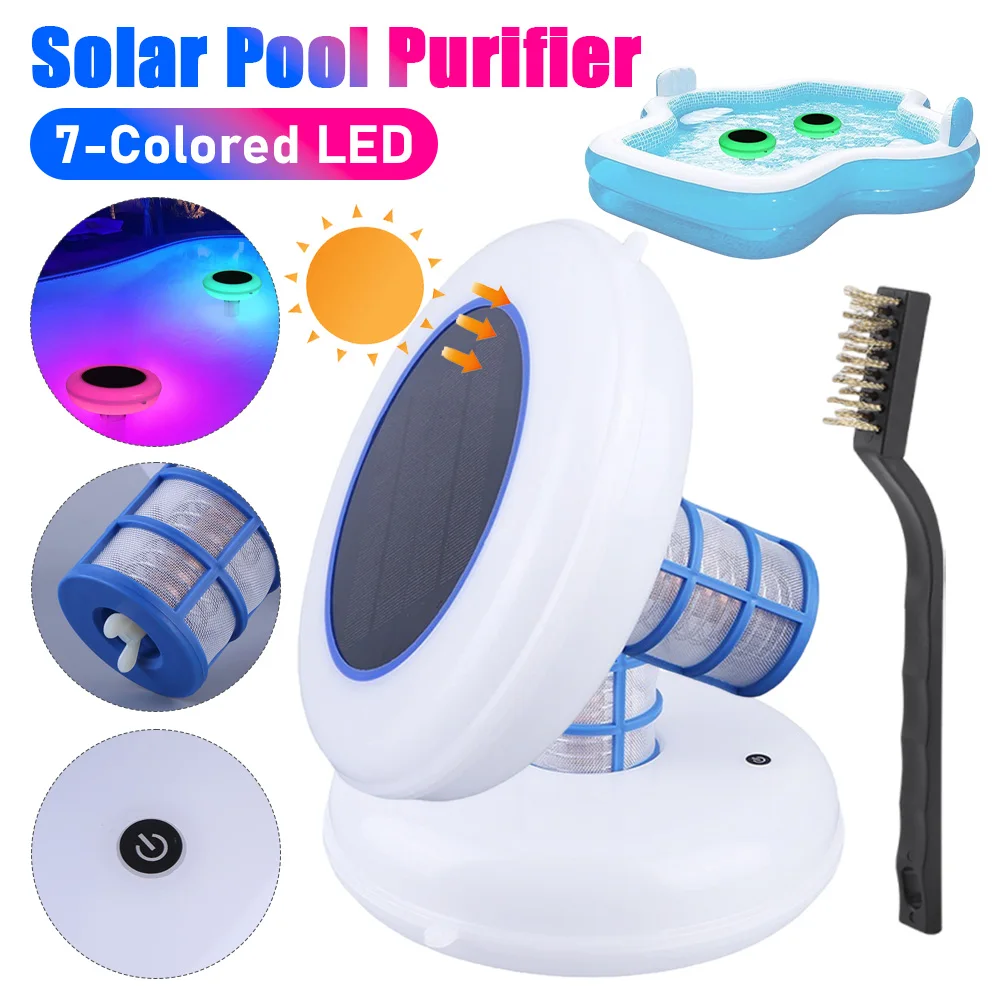 Solar Power Pool Ionizer 7 Color LED Night Light Pool Cleaning Purifier for Above Ground Pool Up To 35.000 Gal Pool Accessories
Solar Power Pool Ionizer 7 Color LED Night Light Pool Cleaning Purifier for Above Ground Pool Up To 35.000 Gal Pool Accessories