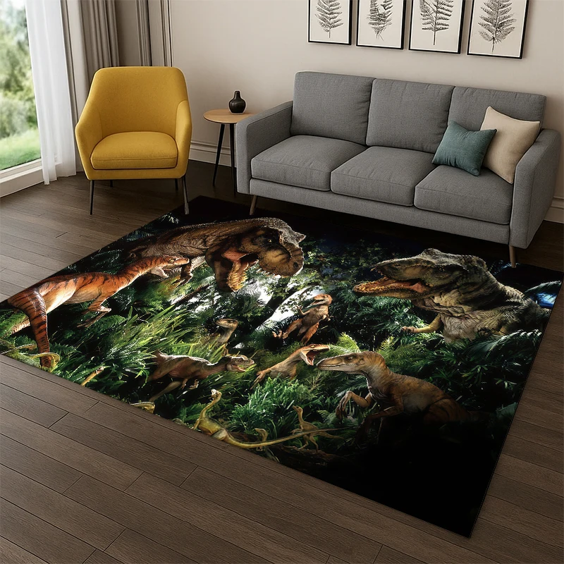 3D Cartoon Jurassic Park Dinosaur Dino Carpet Rug for Bedroom Living Room Sofa Doormat Home Decor,Kid Game Area Rug Non-slip
3D Cartoon Jurassic Park Dinosaur Dino Carpet Rug for Bedroom Living Room Sofa Doormat Home Decor,Kid Game Area Rug Non-slip
