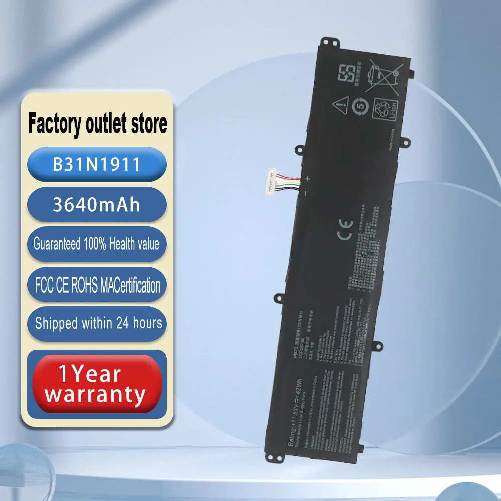 B31N1911 C31N1911 Laptop Battery For ASUS V4050F EA Bean ADOL14FQC REDOLBOOK14F X421 TM420IA TP470EA M413DA M413DA-EK162T X421DA
B31N1911 C31N1911 Laptop Battery For ASUS V4050F EA Bean ADOL14FQC REDOLBOOK14F X421 TM420IA TP470EA M413DA M413DA-EK162T X421DA