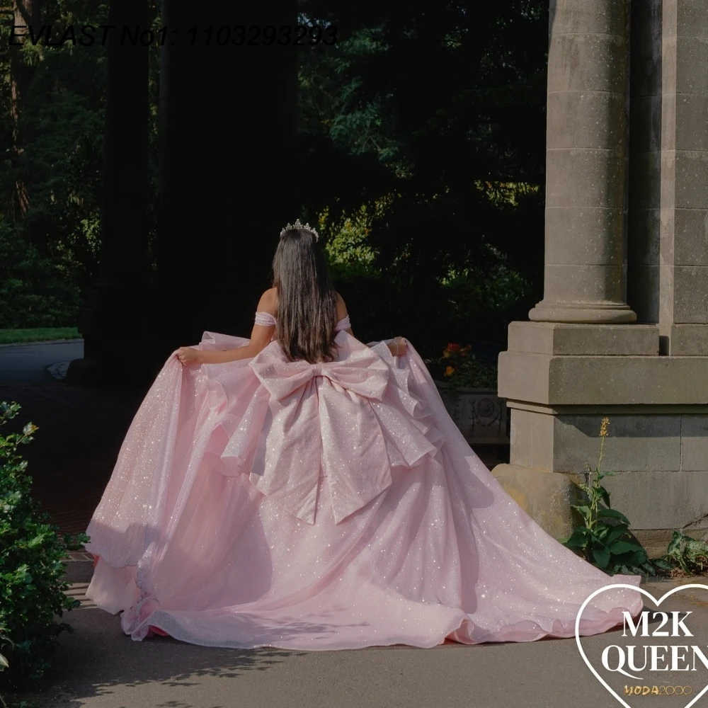 EVLAST Customized Luxury Pink Quinceanera Dress Ball Gown Shiny Lace Applique Beading Bow Sweet 16 Vestido De 15 Anos E1Q506
EVLAST Customized Luxury Pink Quinceanera Dress Ball Gown Shiny Lace Applique Beading Bow Sweet 16 Vestido De 15 Anos E1Q506