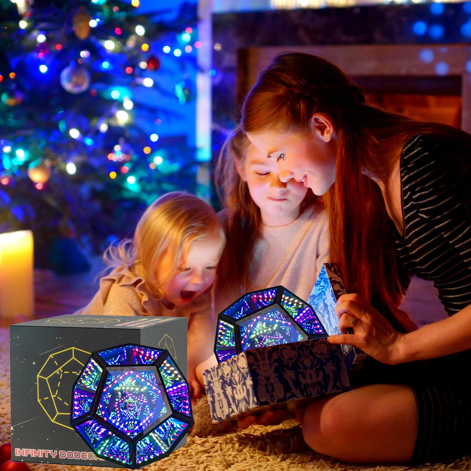 Dodecahedron RGB Atmosphere Light Remote Control LED Light Colorful Ambient Night Lighting lamp For Car Bedroom Decorative Gift
Dodecahedron RGB Atmosphere Light Remote Control LED Light Colorful Ambient Night Lighting lamp For Car Bedroom Decorative Gift