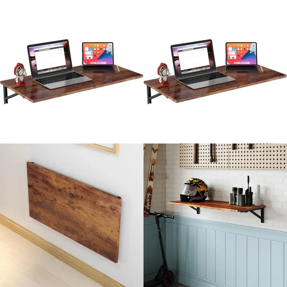 Large Wall-Mounted Drop Leaf Desk: 39.37 x 19.69 Heavy-Duty Workbench for Home Office, Bar, or Dining Area
Large Wall-Mounted Drop Leaf Desk: 39.37 x 19.69 Heavy-Duty Workbench for Home Office, Bar, or Dining Area