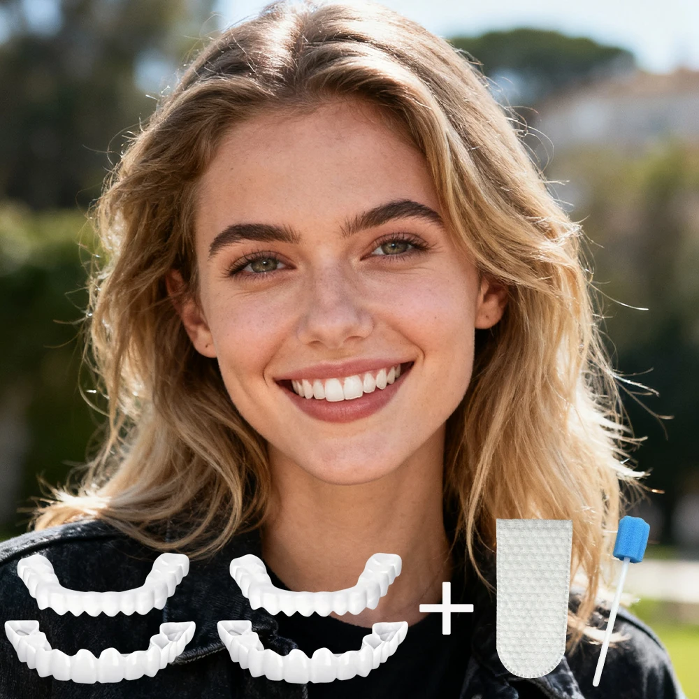 New Super Easy to Trim Teeth Veneers Reusable Instant Smile Whitening Can Be Cut with Scissors H2931
New Super Easy to Trim Teeth Veneers Reusable Instant Smile Whitening Can Be Cut with Scissors H2931