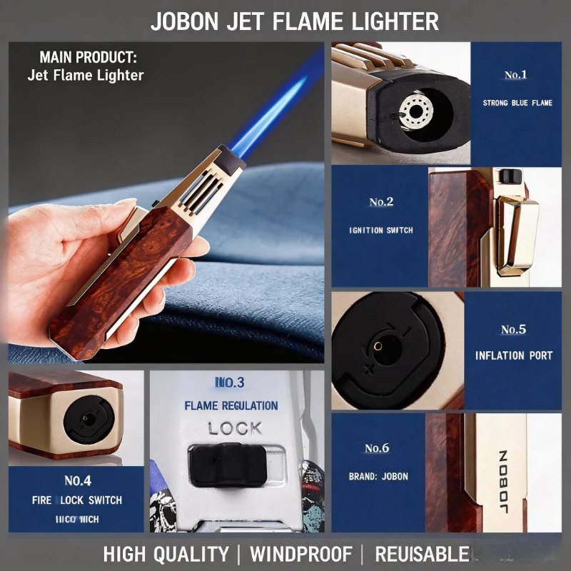 Welding Torch Gun Lighter, Solid Metal Construction, Powerful Windproof Jet Flame, Portable Ignition Tool for Outdoor
Welding Torch Gun Lighter, Solid Metal Construction, Powerful Windproof Jet Flame, Portable Ignition Tool for Outdoor