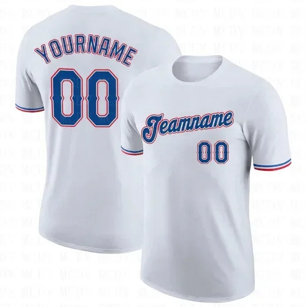 Custom White Royal-Red Performance T-Shirt 3D Printed T shirts Unisex Summer Sports Tops Tees
Custom White Royal-Red Performance T-Shirt 3D Printed T shirts Unisex Summer Sports Tops Tees