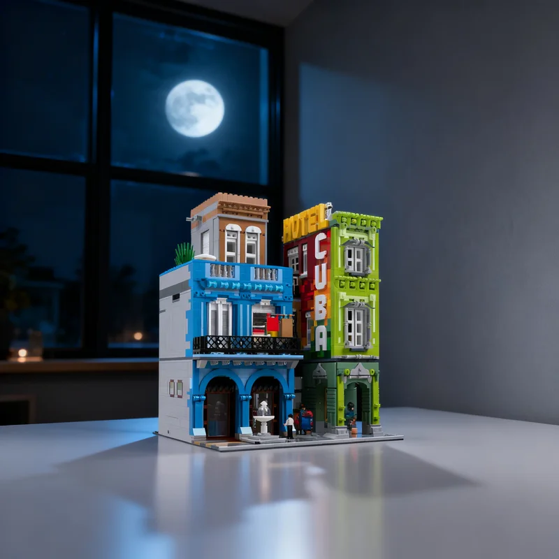 3912 деталей MOC: Модульная модель отеля «Куба» (уличный пейзаж), конструктор, игрушка-подарок, креативный коллекционный набор для демонстрации, премиум-класс, для взрослых и детей
3912 деталей MOC: Модульная модель отеля «Куба» (уличный пейзаж), конструктор, игрушка-подарок, креативный коллекционный набор для демонстрации, премиум-класс, для взрослых и детей