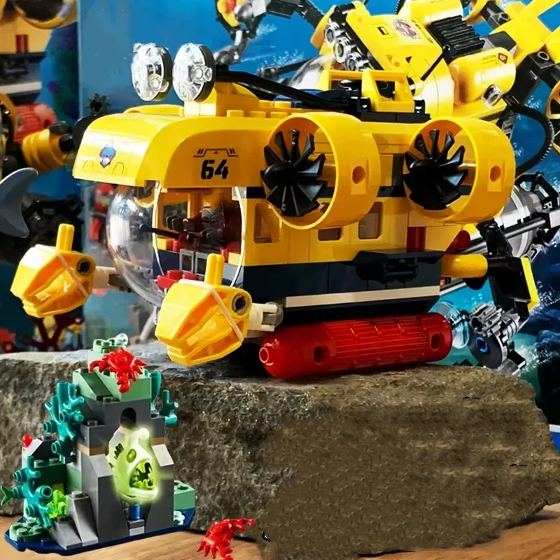 Third Party Compatible MOC Sets City Series Building Blocks Ocean Submarine Ocean Lantern Fish Children's Toys Gift
Third Party Compatible MOC Sets City Series Building Blocks Ocean Submarine Ocean Lantern Fish Children's Toys Gift