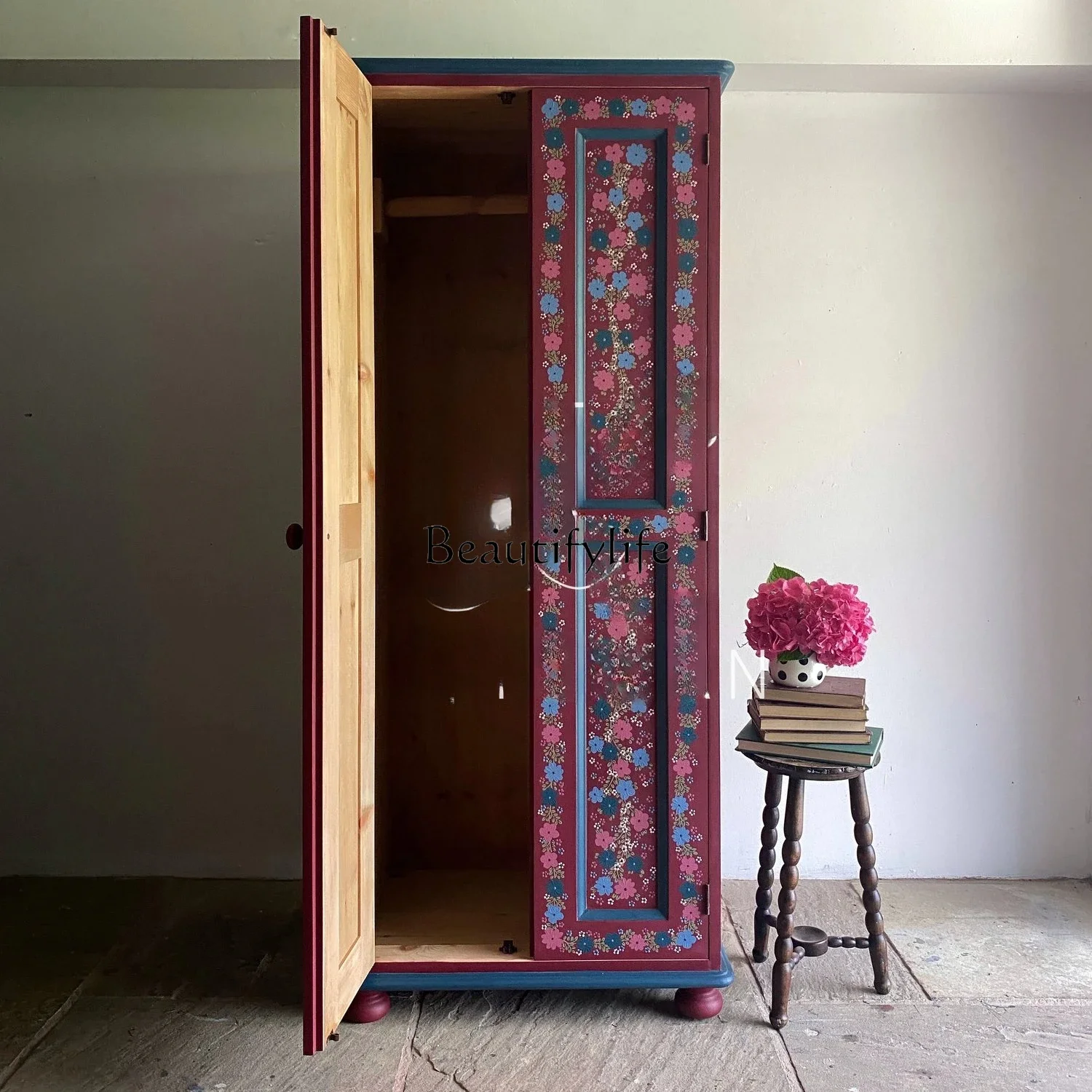 yj9 French Retro Solid Wood Wardrobe for Home Bedroom Storage American Country Style Wardrobe Vintage Style Painted Storage Cabi
yj9 French Retro Solid Wood Wardrobe for Home Bedroom Storage American Country Style Wardrobe Vintage Style Painted Storage Cabi